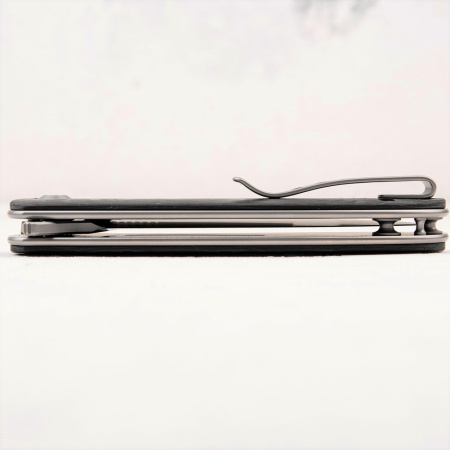 Нож WE Knife Saakshi, 20CV, Titanium Gray/Marble Carbon Fiber - купить в интернет-магазине Blademan